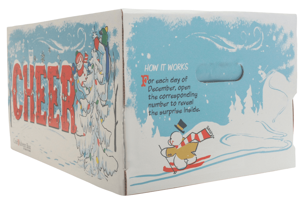 Craft Advent Box Snowmen Craft Advent Calendar